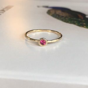 Melanie Casey 2.5mm ruby stacking ring